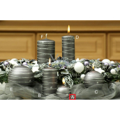 Lima Galaxy candle grey sphere 60 mm 1 piece