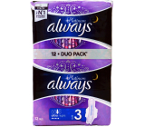 Always Platinum Ultra Night sanitary towels with wings 2 x 6 pieces