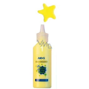 Amos Paints for glass glowing in the dark 1 yellow 22 ml
