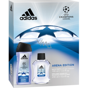 Adidas UEFA Champions League Arena Edition eau de toilette for men 100 ml + shower gel for men 250 ml, cosmetic set