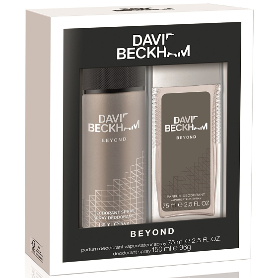 David Beckham Beyond perfumed deodorant glass for men 75 ml + deodorant spray 150 ml, cosmetic set