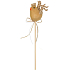 Chicken brown recess 5.5 cm + skewers 1 piece
