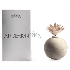 Millefiori Milano Air Design Wooden Diffuser with Flower Container for Scenting Fragrance Using Porous White Ball Top