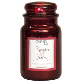Village Candle Rose and red fruit - Rosette Berry scented candle in glass 2 wicks 602 g