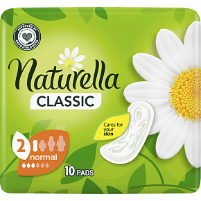 Naturella Ladies' Classic Standard Pads, 10 pcs