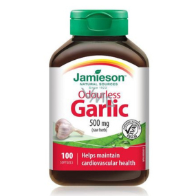 Jamieson Odorless Garlic 500 mg, food supplement with plant extract 100 capsules