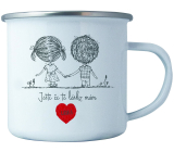 Bohemia Gifts Tin with print I still love you 8 cm