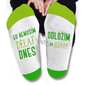 Nekupto Family gifts with humor Socks What I don't have to do today, size 43-46