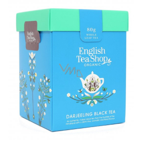 English Tea Shop Bio Darjeeling loose tea 80 g + wooden measuring cup with buckle