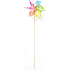 Windmill coloured with wheels 9 cm + skewers 1 piece