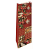 Nekupto Gift paper bag for bottle 33 x 10 x 9 cm Christmas gingerbread red