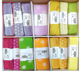 Ditipo Fabric ribbon Flora purple 3 m x 25 mm