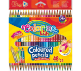 Colorino Crayons triangular double-sided 24 / 48 colours