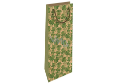 Nekupto Gift bag for bottle 15 x 40 cm Four Leaf Clovers