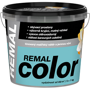 REMAL Color paint for walls Turquoise, 5+1 kg