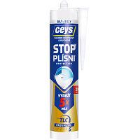 Ceys Stop Mold Sanitary Silicone, White, 280 ml
