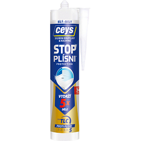 Ceys Stop Mold Sanitary Silicone, White, 280 ml