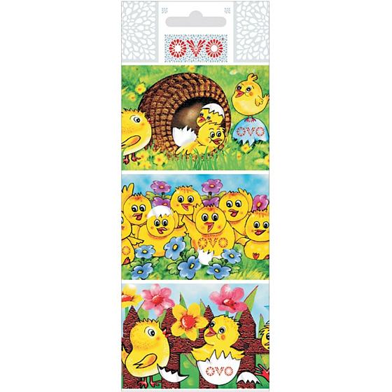 OVO shrink wrap sleeves chicks for Easter eggs, 1 pc