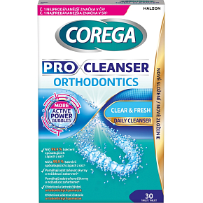 Corega Pro Cleanser Orthodontics cleaning tablets, 30 pcs