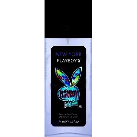 Playboy New York perfumed deodorant glass for men 75 ml