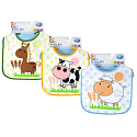 First Steps Farm Bib Two Layer Cotton + Peva Sheep 1 Piece