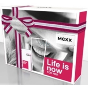 Mexx Life Is Now for Her eau de toilette 15 ml + body lotion 50 ml, gift set