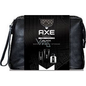 Ax Black 250 ml shower gel + 100 ml aftershave + 150 ml deodorant spray + toilet bag, cosmetic set