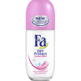 Fa Dry Protect Cotton Mist ball antiperspirant deodorant roll-on for women 50 ml