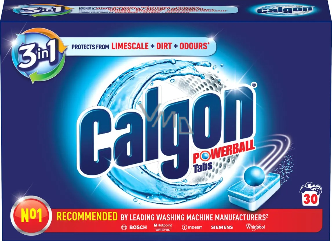 Calgon 3in1 Powerball Tabs water softener tablets against limescale 30