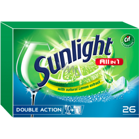 Sunlight All in 1 Lemon dishwasher tablets 26 pieces
