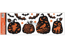 Glue-free window foil with Halloween glitter 59 x 21 cm No. 1