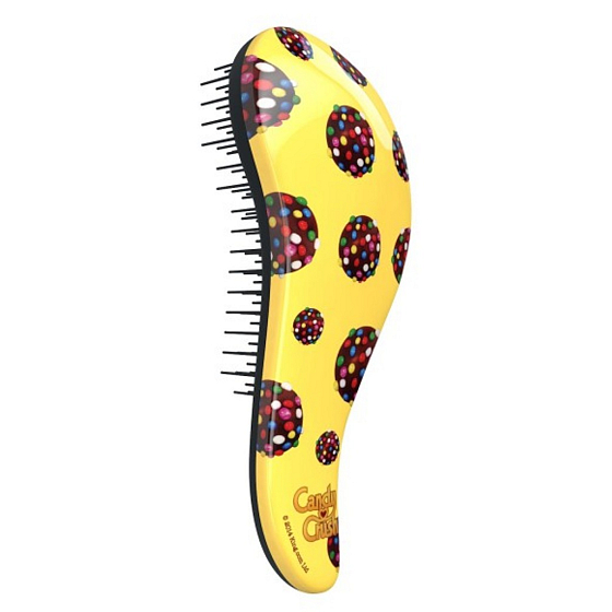 Dtangler Detangling Brush Kids Brush for easy combing of hair yellow