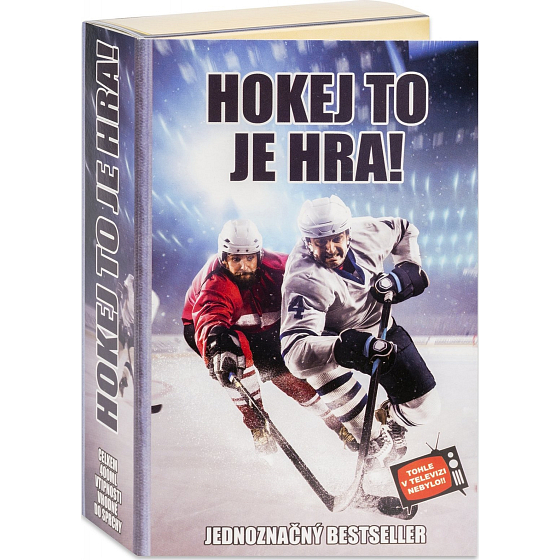 Bohemia Gifts For Hockey Player Olive Oil Shower Gel 200 ml + Hair Shampoo 200 ml Book Cosmetic Set