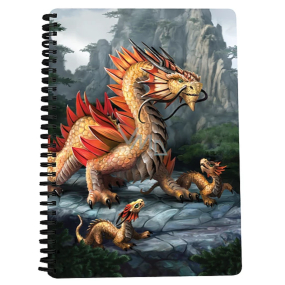 Prime3D notebook A5 - Golden mountain dragon 14.8 x 21 cm