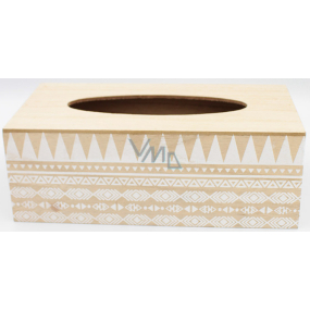 Nekupto Home Decor Wooden box for paper handkerchiefs 24 x 12 x 9 cm