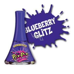 Bo-Po Nail polish peeling blue with the scent of Blueberry-Glitz for children 5.5 ml