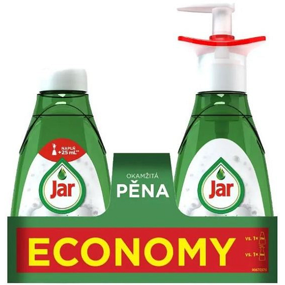 Jar Active Foam Instant foam detergent for hand dishwashing pump 350 ml + refill 37 ml, duopack