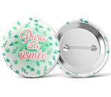 Nekupto Badge Kiss for a Smile 5.5 cm