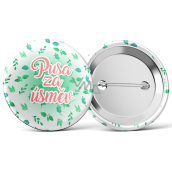 Nekupto Badge Kiss for a Smile 5.5 cm