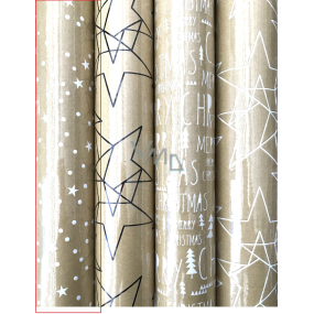 Zöwie Gift wrapping paper 70 x 150 cm Christmas Luxury Scandi with embossing gold - white polka dots, stars
