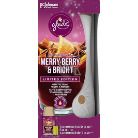 Glade Merry Berry & Bright with the scent of merlot, wild berries and spices automatic air freshener 269 ml