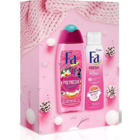Fa Polynesia Umuhei shower gel 250 ml + Fresh & Free deodorant spray 150 ml, cosmetic set