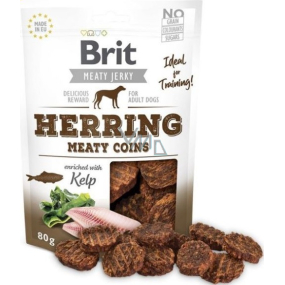 Brit Jerky Dried meat treats from herring and chicken for adult dogs 80 g