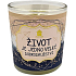 Nekupto Cosy home Life is one big adventure gift scented candle in glass 9 x 9,5 cm