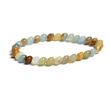 Calcite multi Argentine bracelet elastic natural stone, ball 6 mm / 16 - 17 cm, intuition stone