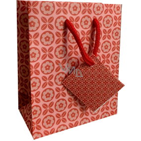 Nekupto Gift paper bag 14 x 11 x 6,5 cm Red with motif