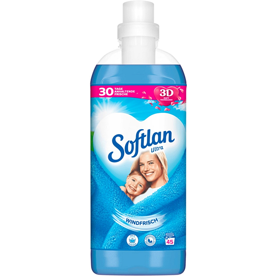 Softlan Windfrisch fabric softener with sparkling sea scent 45 doses 1 l