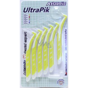 Atlantic UltraPik interdental brushes 0.4 mm Yellow curved 6 pieces