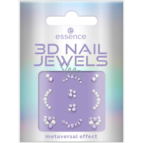 Essence 3D jewels nail stickers rhinestones 01 Future Reality 10 pieces