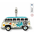 Charm Sterling silver 925 Volkswagen Bus, lobster clasp pendant on travel bracelet